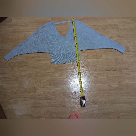Dynamite gray batwing sweater. EUC.  SIZE XXS. - Picture 4 of 6
